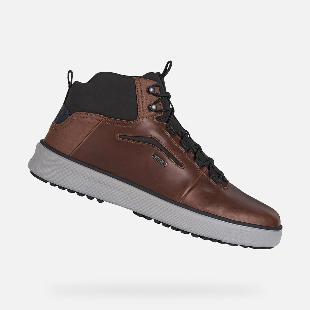 Geox Erkek Bot Koyu Kahverengi/Siyah - Cervino Abx - BUR-257160